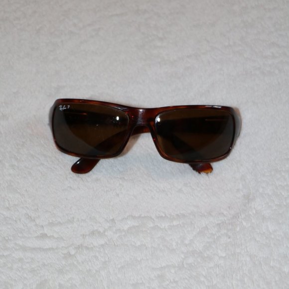 Unisex Ray-Ban Sunglasses + Ray-Ban Sunglass Case- Brown Tortoise Shell Sunglass - Picture 2 of 3
